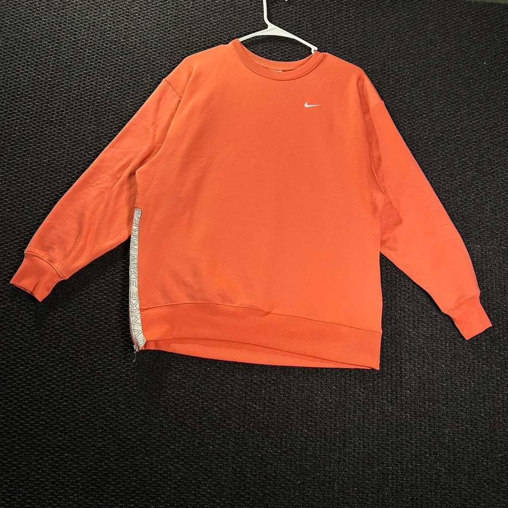 Nike Orange Therma-Fit‎ Crewneck Pullover Sweater Men's Size Small